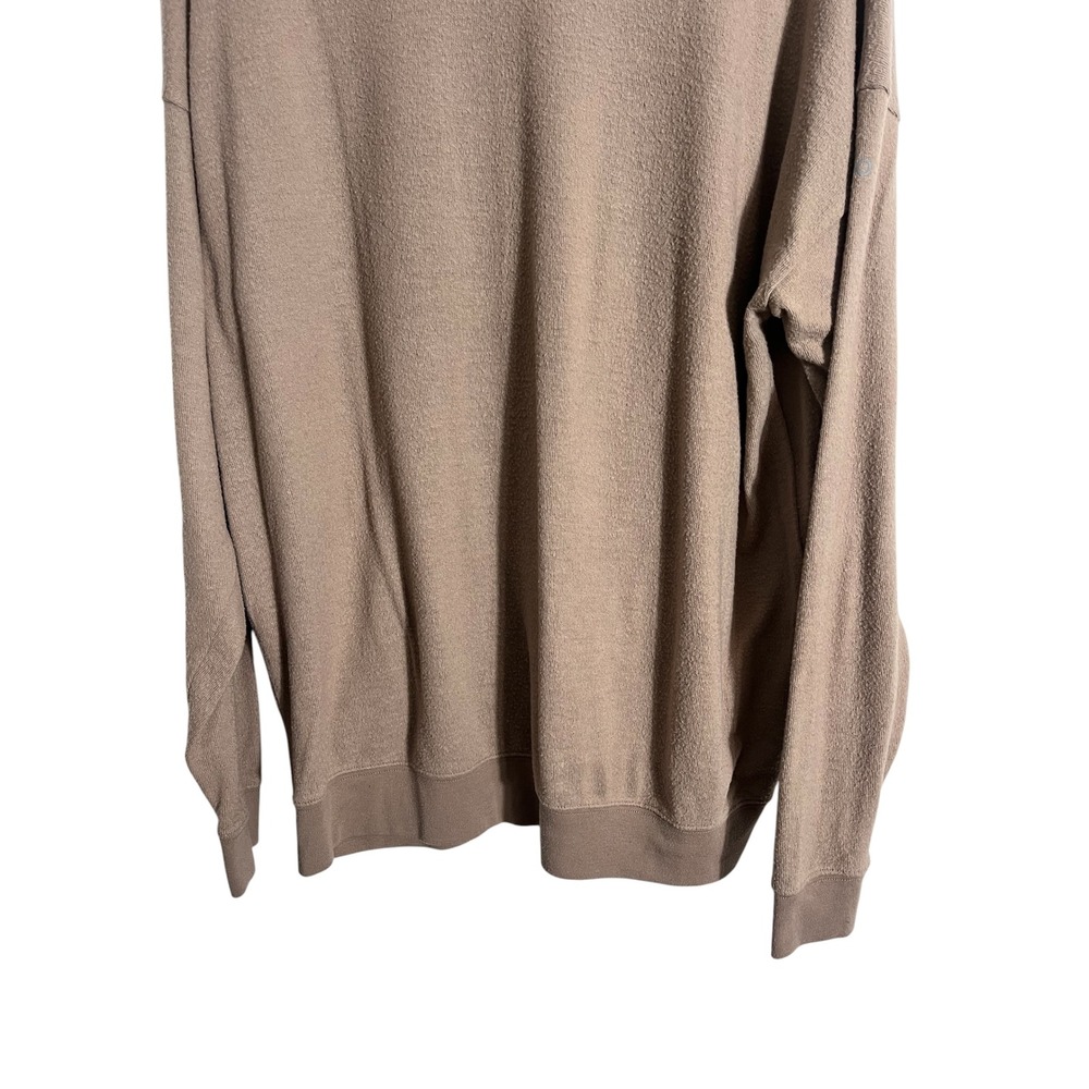ALO Soho Pullover Gravel Heather Beige W3295R - Picture 5 of 8